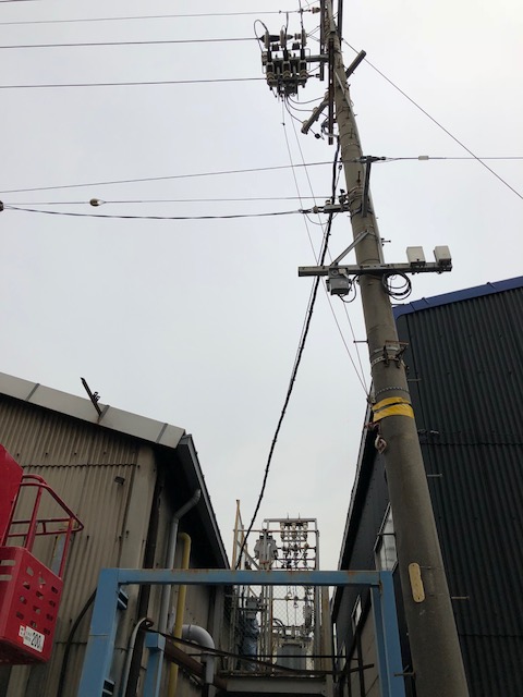 架空線、引込線 – 電気工事例 名古屋市の電気工事会社なら株式会社
